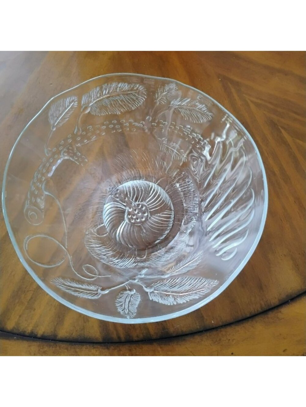 Oiva Toikka Flora Art Glass Bowl Nuutajärvi Iittala Large Peony Pioni Bowl MCM